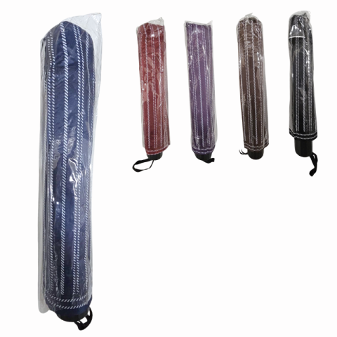 Accesorii școlare - Umbrela telescopica cu husa model cu dungi culori diferite