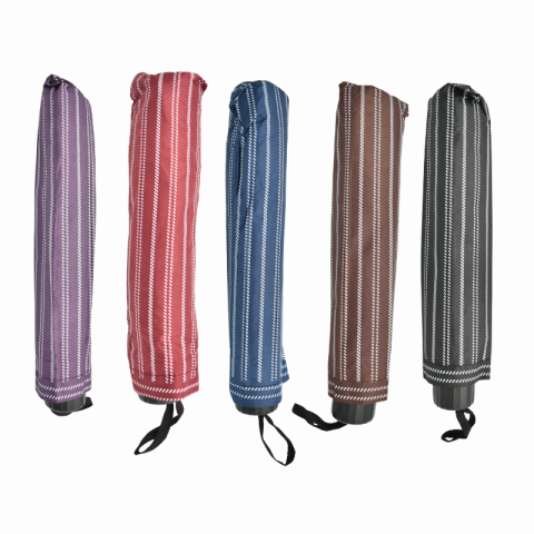 Umbrela telescopica cu husa model cu dungi culori diferite [3]