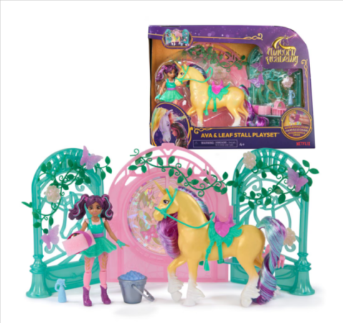 Păpusi - Set de joaca Unicorn Academy Papusa Ava si Unicornul Leaf cu accesorii