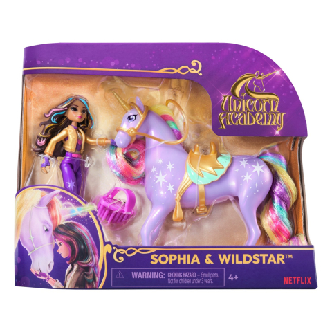 Păpusi - UNICORN ACADEMY SET UNICORN WILDSTAR SI PAPUSA SOPHIA
