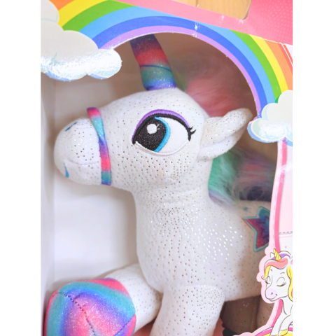 Unicorn muzical 28cm alb [2]