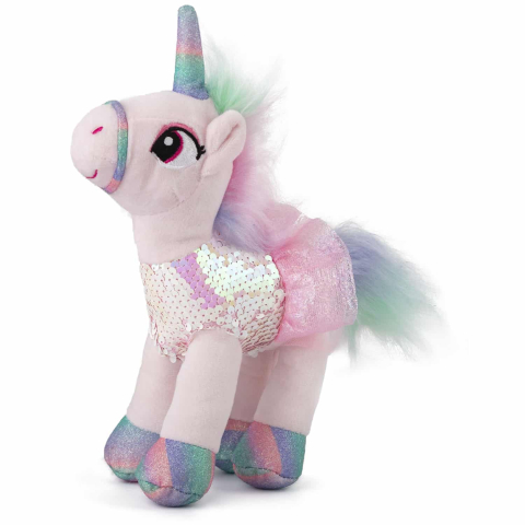 Jucării și jocuri - Jucarie de plus Unicorn roz 20 cm