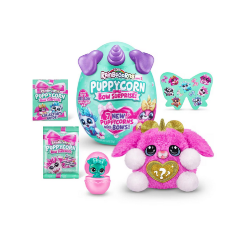 Jucării de pluș - Jucarie de plus Unicorn Curcubeu Catelusul 3 ani+ Rainbocorns