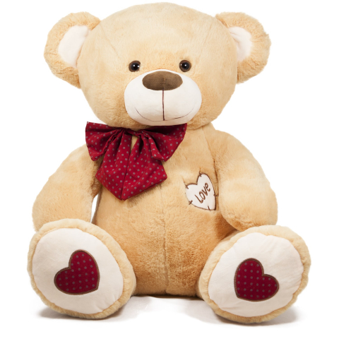 Decorațiuni și articole de Crăciun - Ursulet cu esarfa 60 cm