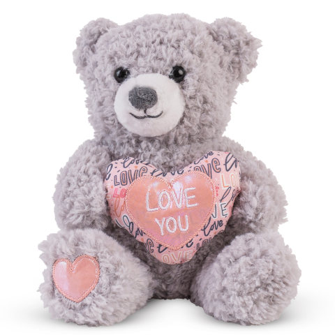 Jucării de pluș Crăciun - Jucarie de plus Ursulet gri 20 cm