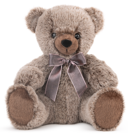 Jucării și jocuri - Ursulet maro cu panglica 24 cm