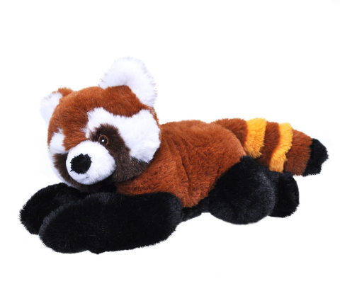 Jucării și jocuri - Jucarie de plus Urs Panda Rosu Ecokins 20 cm