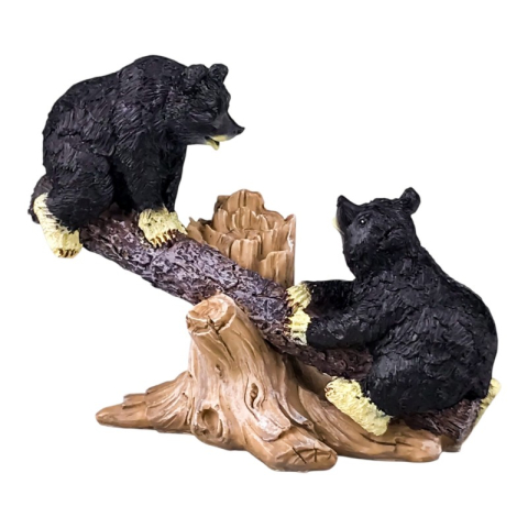 Casă și decorațiuni - Ornament din rasina Ursi pe balansoar