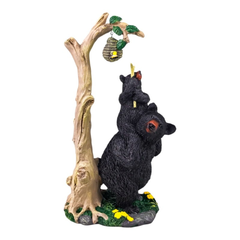 Casă și decorațiuni - Urs cu fagure miere rasina 17 x 22 cm