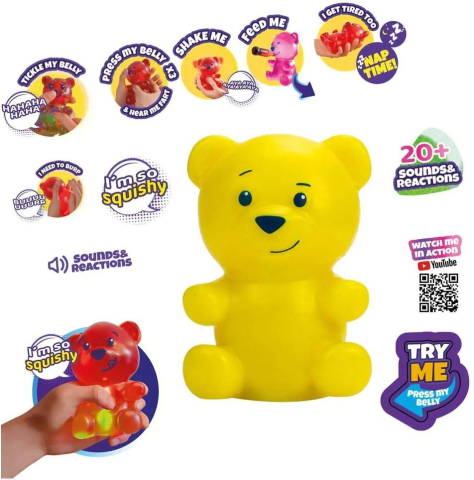Ursulet interactiv Gummymals galben 12 cm [1]