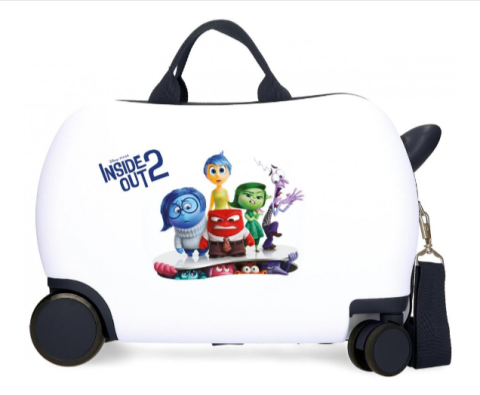 Trollere pentru copii - Valiza calatorie copii Disney Inside Out 2 alba 31 x 45 x 20 cm