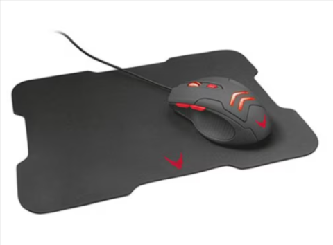 Mouse-uri și accesorii - Set Mouse Gaming Varr VSETMPX4 3200 DPI si Mousepad Negru