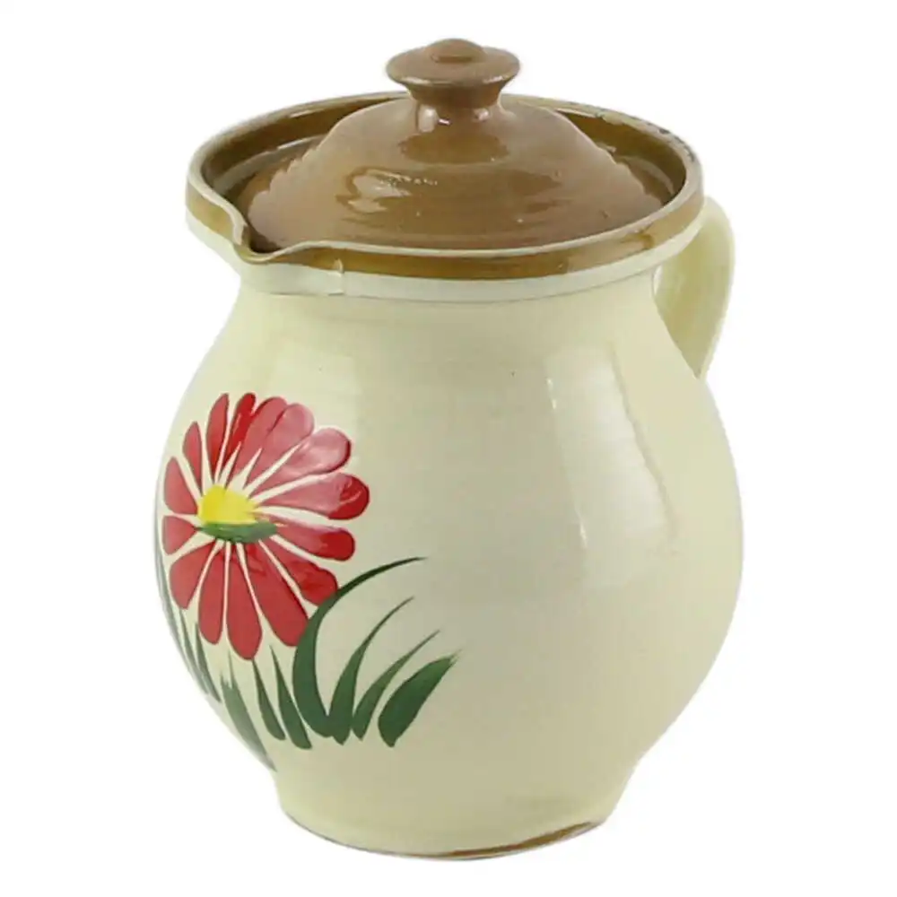 Căni și pahare - Cana pentru vin din ceramica cu capac 1L 13 x 16 cm