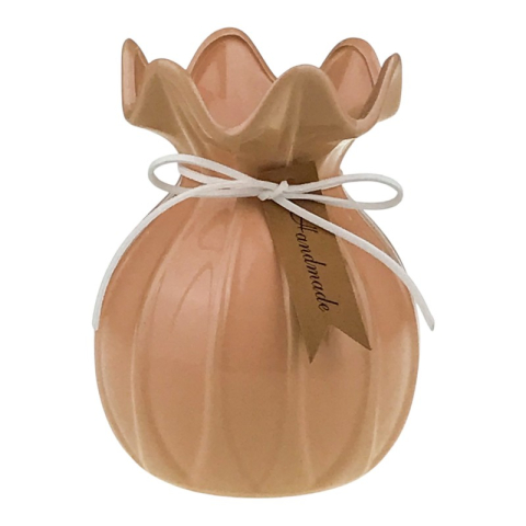 Vaza din ceramica cu gura ondulata 11x14 cm diverse culori [2]