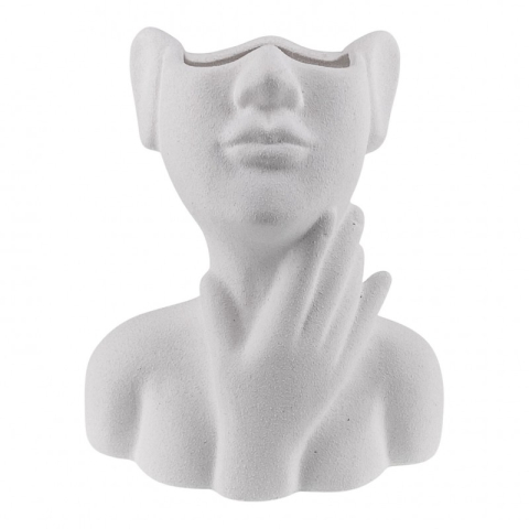 Vaze decorative - Vaza ceramica 18x20 cm model bust dama