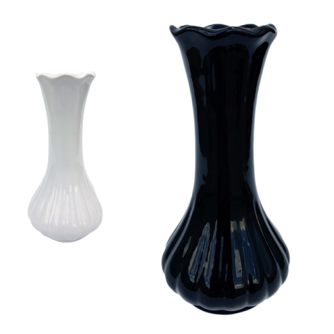 Vaze decorative - Vaza ceramica cu gatul lung 9x18 cm diverse culori