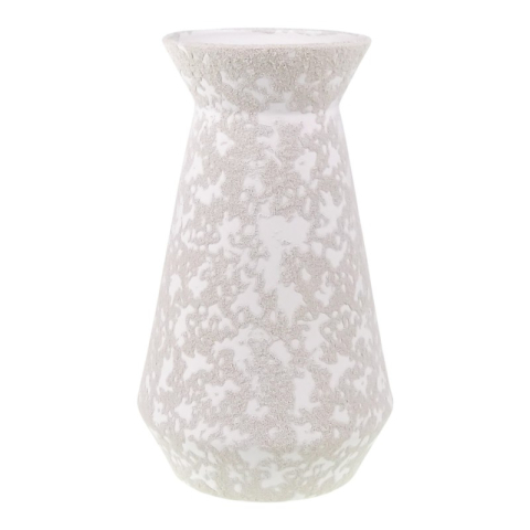 Casă și decorațiuni - Vaza ceramica cu aplicatii 14x25 cm