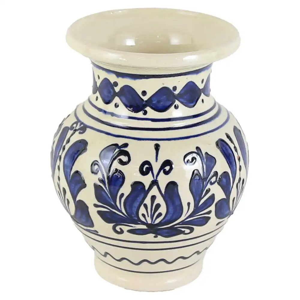 Vaza ceramica de Corund 12 x 15 cm pictat cu motive traditionale [1]
