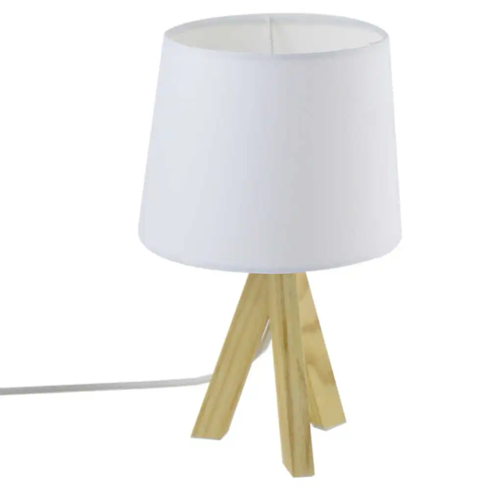 Electronice și accesorii IT - Veioza de masa cu picioare de lemn 29 cm