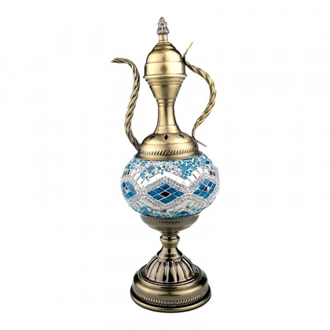 Electronice și accesorii IT - Veioza metalica mozaic 13x37 cm