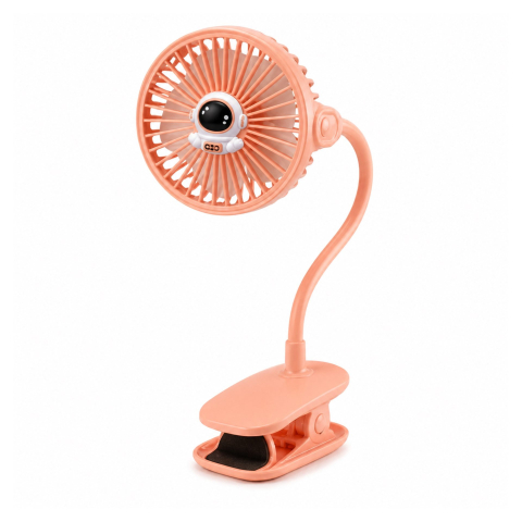 Articole pentru copii - Mini ventilator portabil Flippy roz 34 x 11 cm