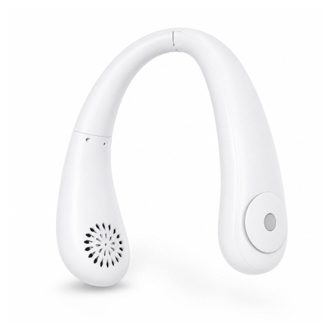 Articole pentru copii - Mini ventilator portabil Flippy alb 24 x 18 cm