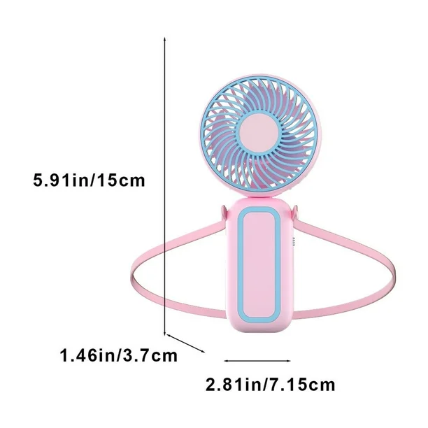 Ventilator mini portabil de mana si birou USB 15 x 7.15 x 3.7 cm culori diferite [1]