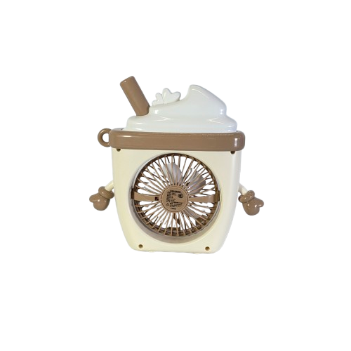 Ventilator portabil reincarcabil model inghetata crem [1]