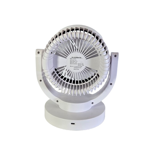Ventilator portabil reincarcabil cu suport reglabil alb [2]