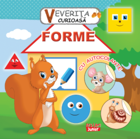 Cărți ilustrate și interactive - Veverita curioasa - Forme