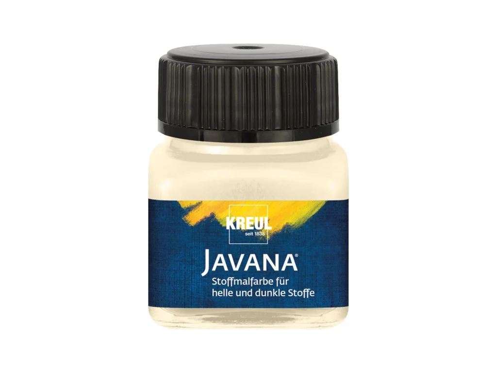 Culori acrilice - Vopsea pentru textile deschise si inchise Javana alb crem 20 ml