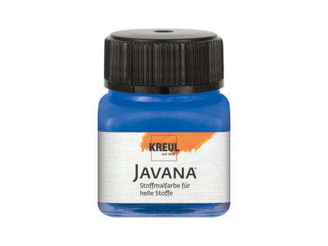 Artă și creativitate - Vopsea pentru textile deschise la culoare Javana Kreul 20 ml royal blue