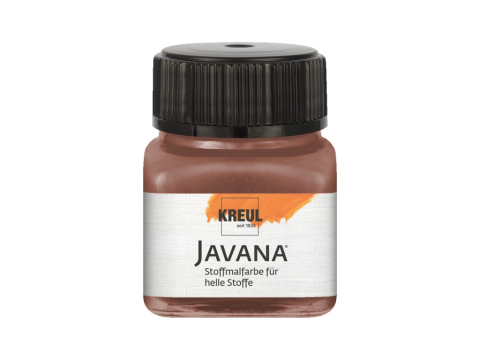 Artă și creativitate - Vopsea pentru textile deschise la culoare Javana Kreul 20 ml maro