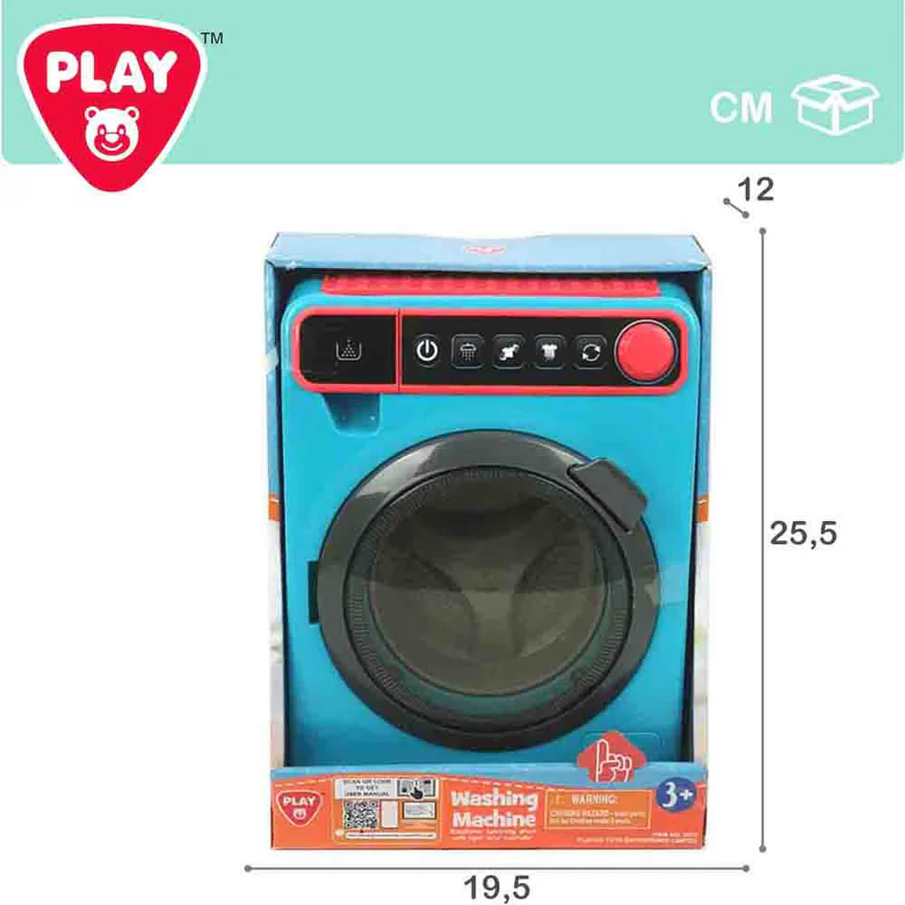 Jucării interactive și tematice - Masina de spalat albastra 25.5x19.5x12 cm Playgo
