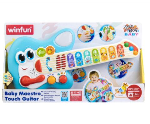 Jucării interactive și tematice - Jucarie interactiva Winfun Baby Maestro Touch Guitar
