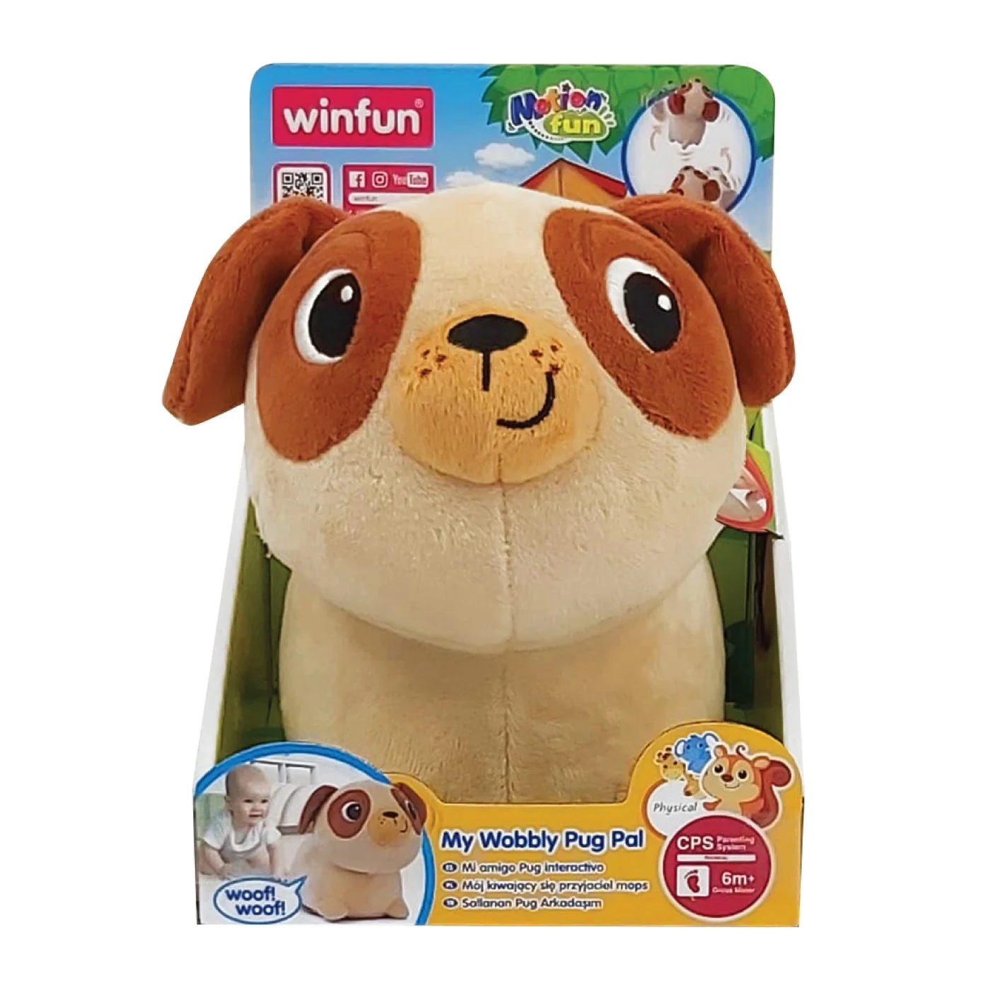 Jucării interactive și tematice - Winfun jucarie interactiva Catelus Pug