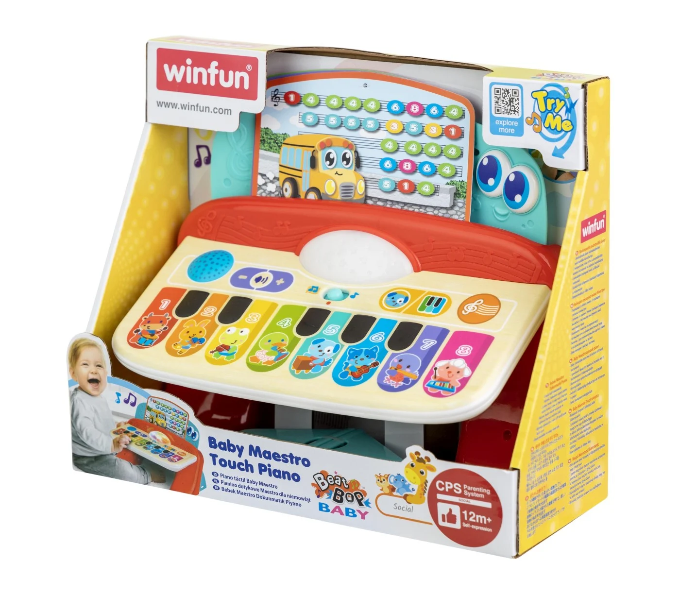 Winfun Pian cu sunete si lumini cu 8 taste [1]