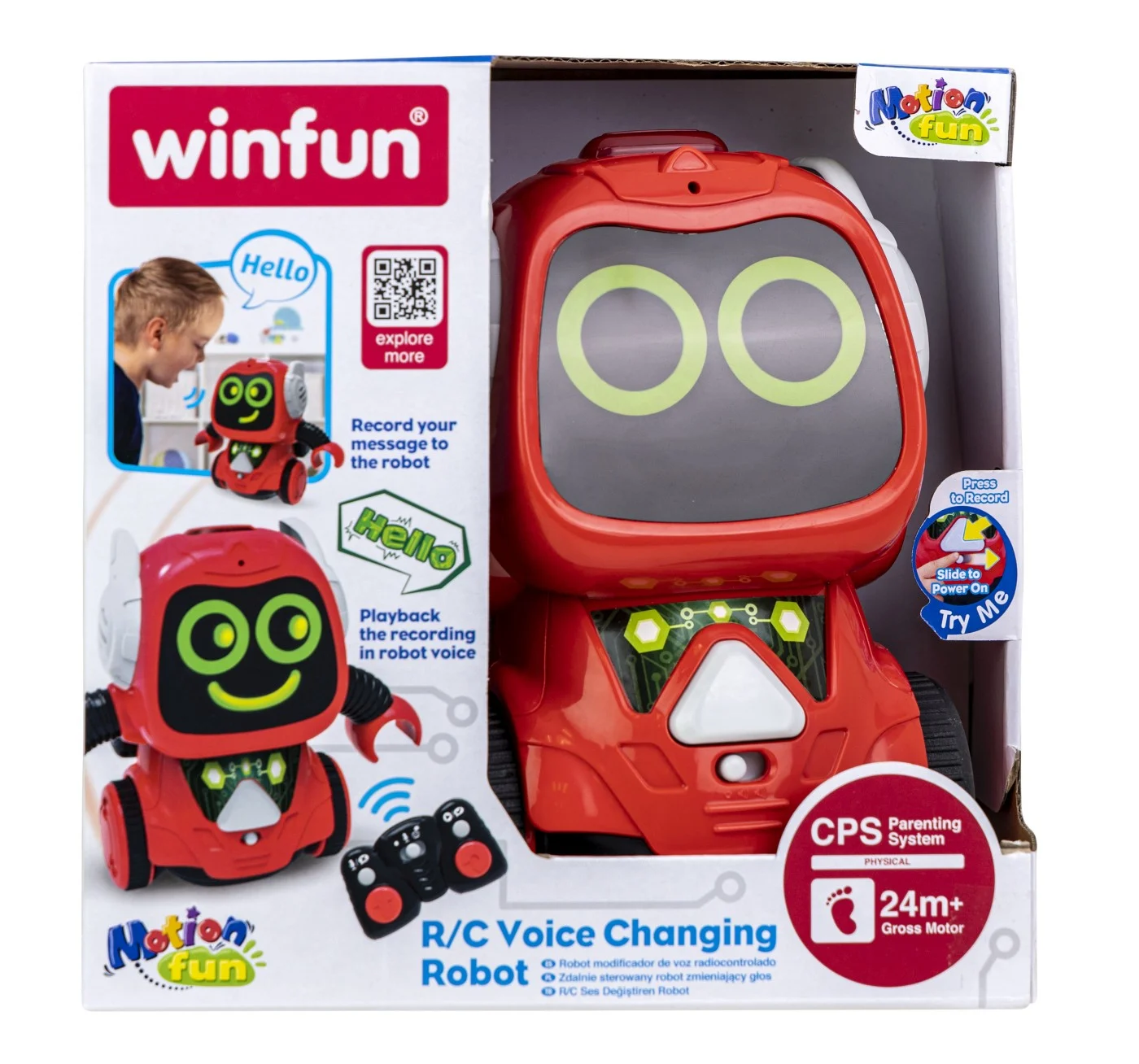 Jucării interactive și tematice - Winfun robotel interactiv R/C Voice Changing Robot