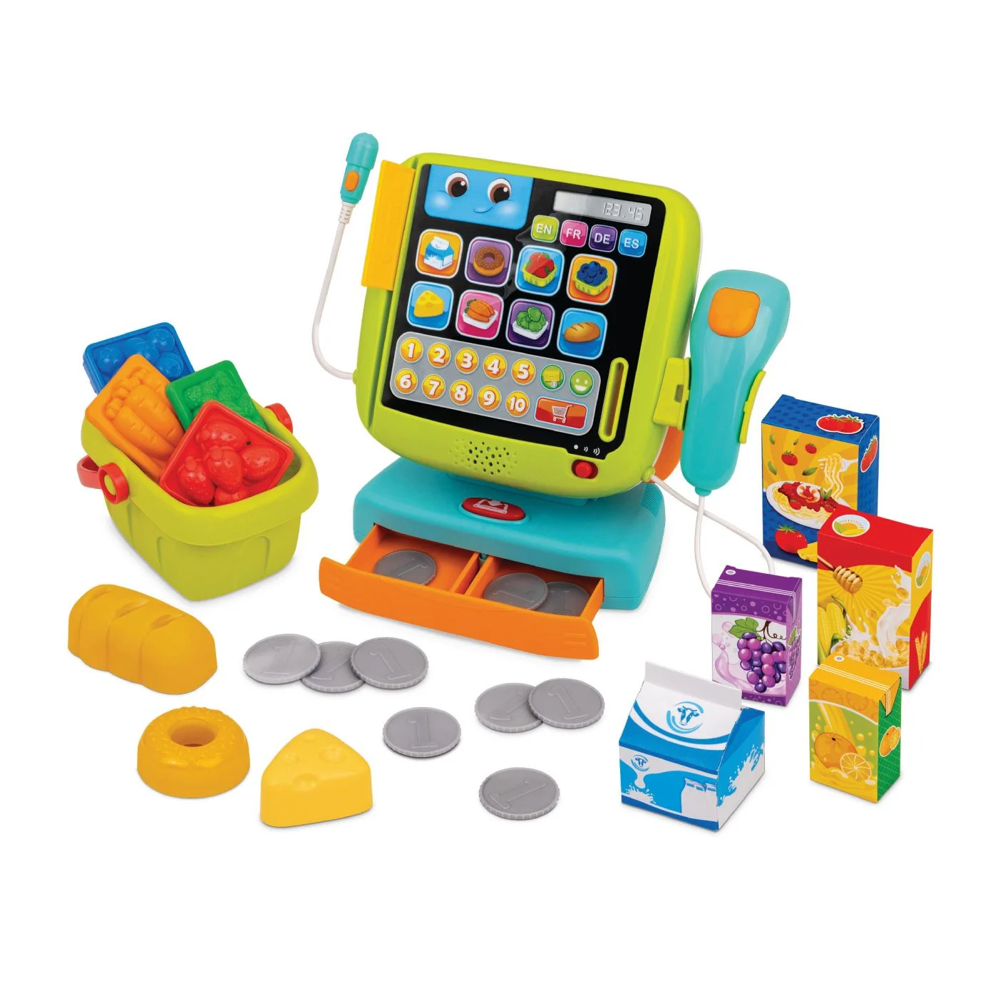 Jucării interactive și tematice - Winfun set casa de marcat cu accesorii