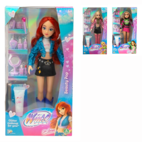 Păpusi - Papusa Winx Club Beauty Pop cu accesorii cosmetice 27 cm modele diferite