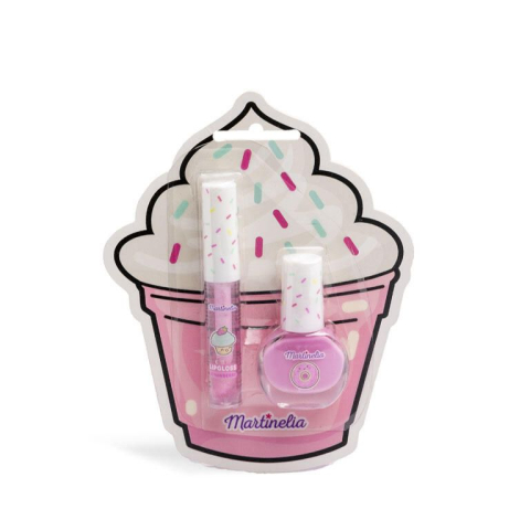 Accesorii personale și beauty - Set lac de unghii si luciu de buze Yummy Martinelia