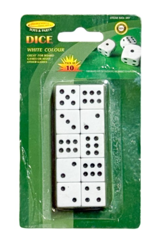 Jocuri de societate - Zaruri 10 bucati pe set