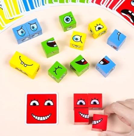 Puzzle Lemn - Joc Expresii COLOR