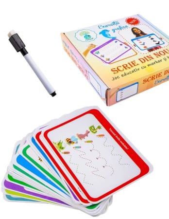 Joc educativ - Joc Exercitii Grafice, SCRIE DIN NOU