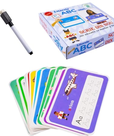 Joc educativ - Joc Literele ABC-ULUI, SCRIE DIN NOU