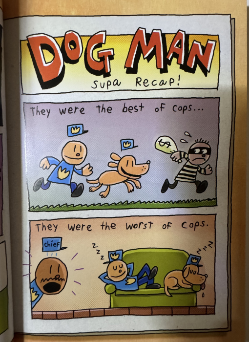 Dog Man A Tale of Two Kitties Volumul 3 carte copii engleză Dav Pilkey copertă [2]