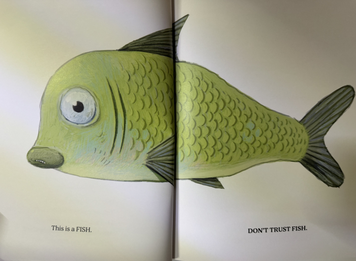 Carte amuzanta copii Don't Trust Fish de Neil Sharpson si Dan Santat Libraria Exploratorilor [2]