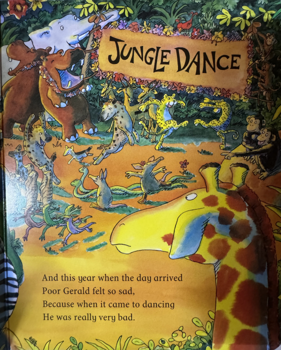 Giraffes Can t Dance Cased Board Book carte copii engleză Giles Andreae copertă [3]