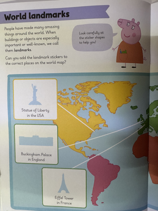 Learn with Peppa Around the World sticker activity book carte copii engleză copertă [4]
