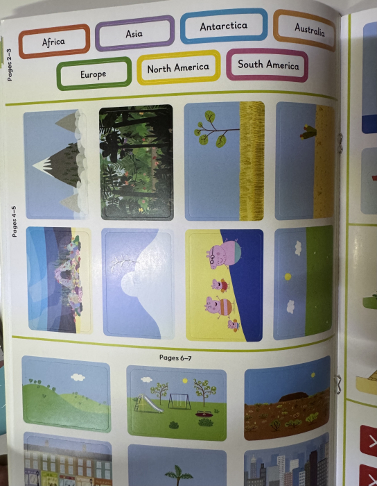 Learn with Peppa Around the World sticker activity book carte copii engleză copertă [3]